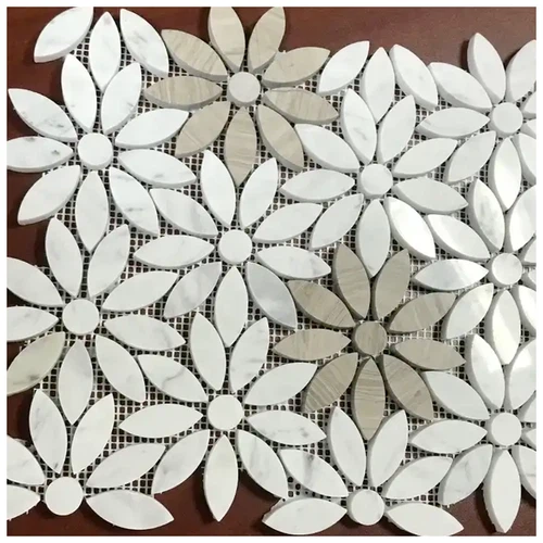 marble daisy mosaic tile marble daisy mosaic tile