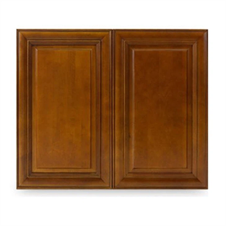 chestnut brown cabinets