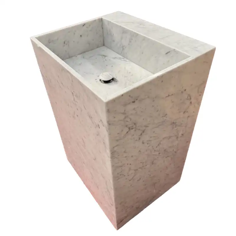Carrara Marble Pedestal dab dej
